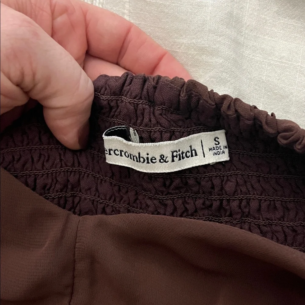 Abercrombie chocolate brown top size small - Picture 4 of 6